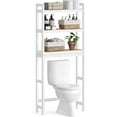SONGMICS Over The Toilet Storage 3Tier Bamboo Bathroom Organizer