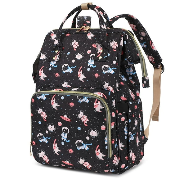 Mochila Dezcrab para ordenador portátil para mujer, mochila universitaria, 15.6 pulgadas, con forma de gato