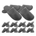 thumbnail image 1 of One Time Use Slippers Brushed Cloth 10 Pairs 10.63X4.13X0.16In Practical Airline, 1 of 1