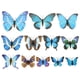 thumbnail image 1 of 12 pegatinas 3D de mariposas para fiestas, decoración de una sola capa, calcomanías de mariposas DIY, 1 of 7