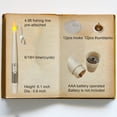 thumbnail image 4 of Leejec 6.1" Floating Candles with Magic Wand Remote, 12pcs Hanging Candles, Halloween Decorations, Battery Operated LED Window Candles, Flickering Warm Light, Theme Party Décor, Christmas Gift(Ivory), 4 of 7