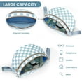 thumbnail image 6 of Checkered Crossbody Bag,Spacious Bum Bags for Women Nylon Crossbody Fanny Packs Checkered Purse Belt Wallet, 6 of 14