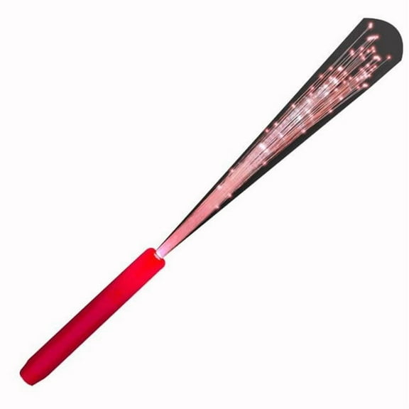 Red Fiber Optic Wand with LEDs