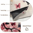 thumbnail image 6 of Round Rugs 3Ft, Flowers Butterfly Round Area Rug Washable Indoor Throw Carpet, Vintage Rustic Ombre Spring Floral Small Non Slip Circle Rug for Bedroom Living Room Home Decor Aesthetic, 6 of 8