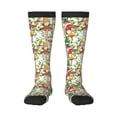 thumbnail image 1 of Fotbe Mushrooms Gnomes Calcetas Divertidas Estampadas para Hombre y Mujer, Calcetas de Algodón hasta la Rodilla para Caminar, Correr, Enfermería y Embarazo, 1 of 6