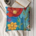 thumbnail image 3 of SHANXI Pillow Covers ,Outdoor Flower Pillow Case, Cushion Case Garden Cushion Covers for Home Party Decoration, 22x22in, 3 of 5