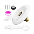 thumbnail image 3 of jinwen RV City Water Fill Inlet Flange Check Valve Brass RV Water Connection Inlet Style A white, 3 of 9