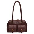 thumbnail image 1 of Mujer Hombro PBag U Cuero Doble Bolsillo Boston Tote Bag Underarm Bag() Rojo, 1 of 7