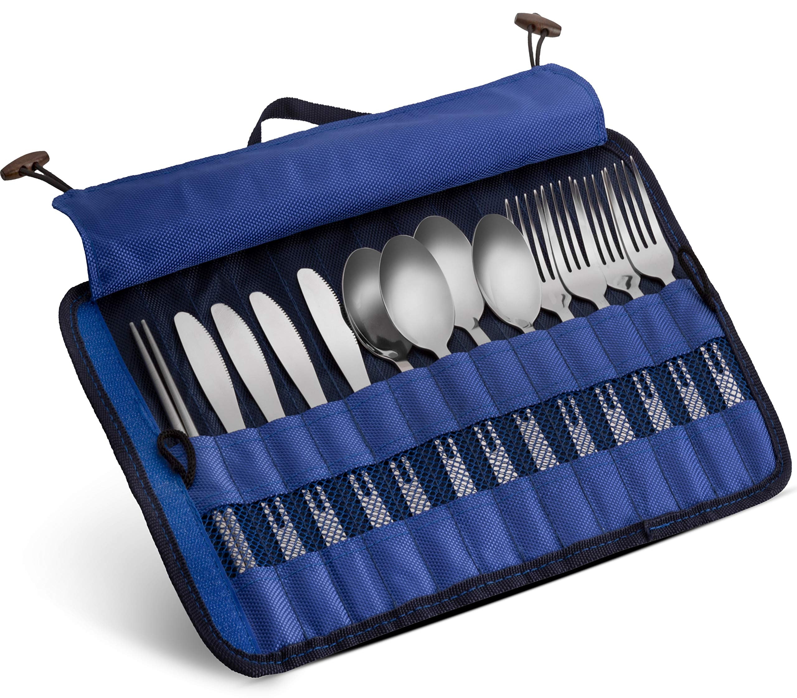 travel cutlery set in case