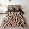 thumbnail image 2 of Homewish Animal Zebra Print 7 Pieces Bedding Comforter Set For Children Teens Adults,Cartoon Bow Knot Full Bedding Set Lightweight,Dreamy Princess Fitted Sheet Flat Sheet,Ultra Soft Home Decor, 2 of 8
