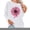 White, variant on Casual Loose Long Sleeve Round Neck Sweatshirt Print Blouse Soft Comfortable Fashionable Tops for Women Daily Work Party Fall Spring Black S