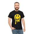 thumbnail image 4 of Dripping smiley face graphic tee Unisex Heavy Cotton Tee, 4 of 8