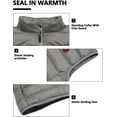 thumbnail image 4 of Little Donkey Andy Women's Lightweight Puffer Vest – Sleeveless Jacket for Golf, Hiking & Casual Winter Use, Light Gray Heather, XS, 4 of 8