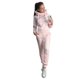 thumbnail image 5 of Conjunto de 2 uds de pantalones y sudadera con capucha a la moda de invierno para mujerconjuntos cálidos sólidos (rosa M) Tmvgtek Para estrenar, 5 of 6