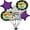 Purple, variant on PMU 5-Piece 'Way to Go Grad' Star Balloon Bouquet – Mylar Balloons for Graduation Party Decorations, Congrats Celebration Supplies, Green