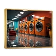 thumbnail image 2 of Designart "Next Century Laundry Futuristic Space I" Bath & Laundry Floater Framed Wall Decor, 2 of 7