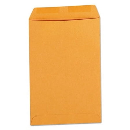 Universal Catalog Envelope, #1, Cheese Blade Flap, Gummed Closure, 6 x 9, Brown Kraft, 500/Box -UNV40105