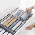 thumbnail image 2 of Inteprter Cloth Drawer Organizer Pants Storage Divider Washable Foldable 7 Grids Almacenamiento y organización del hogar Grande, 2 of 6