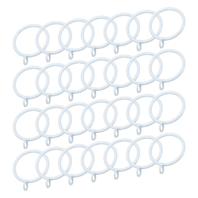 28 PCS Anillos para Barra de Cortina con Ojales de 1.5 Pulgadas Blancos