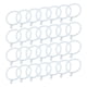 thumbnail image 1 of 28 PCS Anillos para Barra de Cortina con Ojales de 1.5 Pulgadas Blancos, 1 of 5