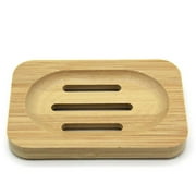 Boîte de rangement pour savon en bambou naturel de style chinois, boîte de rangement pour savon à vaisselle, 1 pièce, couleur bois HongchunProduced