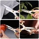thumbnail image 4 of Tijeras de cocina de acero inoxidable, 2 uds., tijeras para cortar huesos de pollo resistentes, tijeras afiladas para uso general, tijeras para carne, tijeras para aves de corral, tijeras para cocinar, 4 of 11