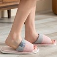 thumbnail image 3 of Mepaouo Womens Mens Unisex Home Slippers Linen Cotton Open Toe Soft Non Slip Summer Beach Slides, 3 of 5