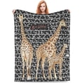 thumbnail image 4 of Giraffe Blanket Giraffe Throw Blankets Cozy Fleece Flannel Blanket Soft Warm Plush Lightweight Blanket Giraffe Gifts for Women Men Boys Girls Adults Kids for Couch Sofa Bed 50"X60", 4 of 5