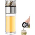 thumbnail image 1 of Infusifie Tea Infuser Bottle, Glass & Stainless Steel, Silver, 430ml, 1 of 1