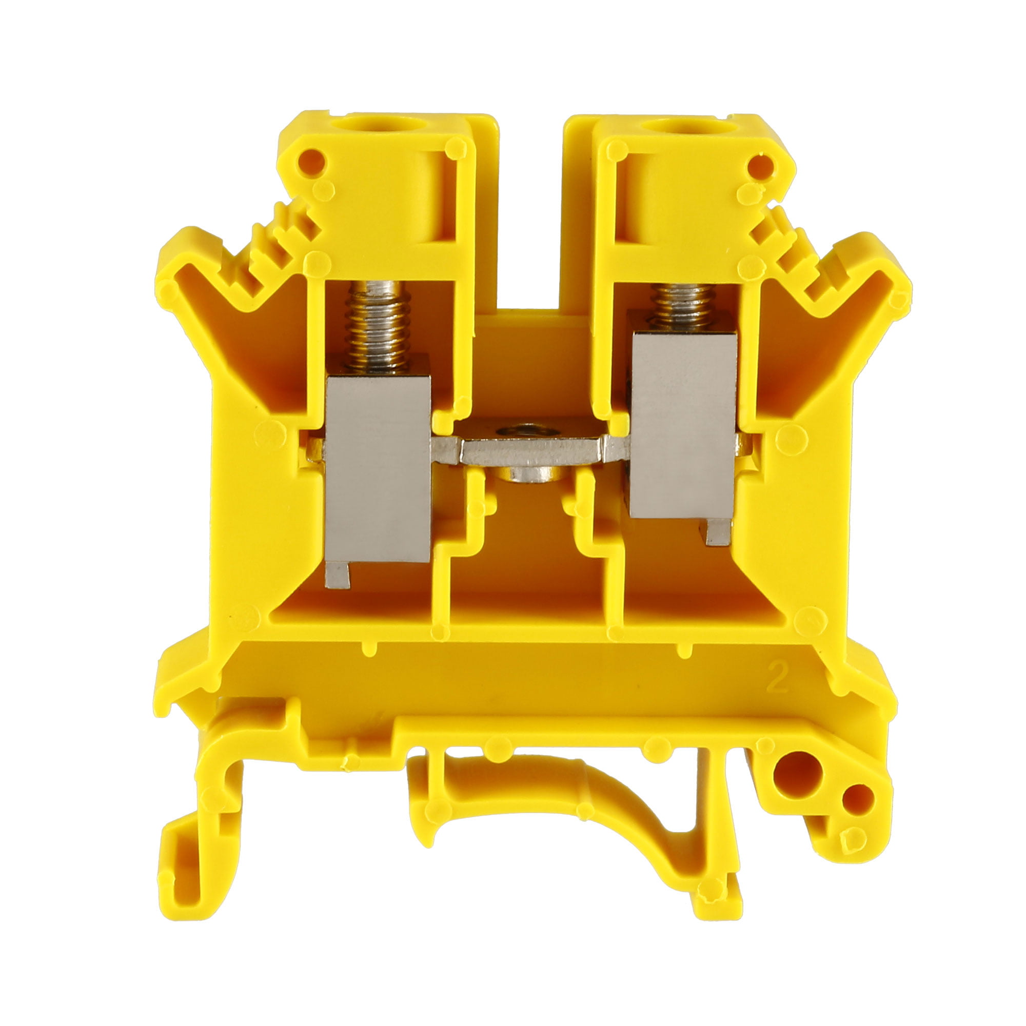 Details about   DIN Rail Terminal Block UK6N 800V 57A Screw Type Connector 6mm2 Yellow 5 Pcs 