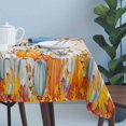 thumbnail image 4 of Thanksgiving Table Cloth Waterproof Tablecloths, Orange White Pumpkin Maple Leaf Branches Tablecloth Dining Table Cover for Kitchen Party Tabletop Outdoor, Rectangle Tablecloth 60x120 Inch, 4 of 9
