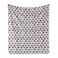 thumbnail image 1 of Colorful Soft Flannel Fleece Throw Blanket, Outline Snails with Cheerful Funny Vibrant Colored Shells on Plain Backdrop, Cozy Plush for Indoor and Outdoor Use, 50" x 60", Multicolor, by Ambesonne, 1 of 5