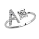 thumbnail image 1 of Minnieouse Anillo abierto con letra mayúscula, caja fuerte portátil, anillos elegantes para mujer, para interiores y exteriores, viajes, Type3 NO3, 1 of 6