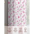 thumbnail image 5 of Pink Spring Floral Sheer Curtains 96 Inch Length 2 Panels Set, Summer Botanical Elegant Voile Window Treatment Semi Sheer Long Curtains Drapes for Bedroom/Living Room/Kitchen 52"x96"x2, 5 of 7