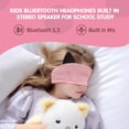 thumbnail image 7 of Joythink Kids Bluetooth Headband Headphones, Adjustable Wireless Sleep Mask with Thin Speakers, One Size, for Girls Boys Toddler Travel, Pink, 7 of 7