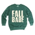 thumbnail image 3 of Fall Babe Distressed - Women's Garment Dyed Graphic Sweatshirt, 3 of 17