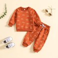 thumbnail image 3 of Vedolay Fall Outfits for Boy Loose Short-Sleeve Top and Active Pants Set,Orange 2-3 Years, 3 of 4