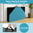 thumbnail image 6 of Gymnastics Mat 10 Feet by 4 Feet 2 Inch Thick, Foldable Exercise Mat with Carry Handles, Hook Loop Fasteners, Waterproof Yoga Stretching Home Gym Mat, Blue + Black, 6 of 6
