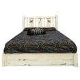 thumbnail image 2 of Homestead Collection Platform Bed w/ Storage, Twin w/ Laser Engraved Elk Design, Ready to Finish, 2 of 7