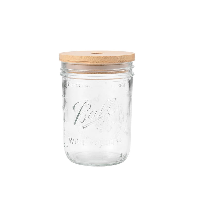 Yuedong Juice Bottle Mason Jars Mug With Lid Straw Drinking Utensils Clear  Bamboo Cover Transparent Glass Set Plastic Pendant 500/700/960ML 