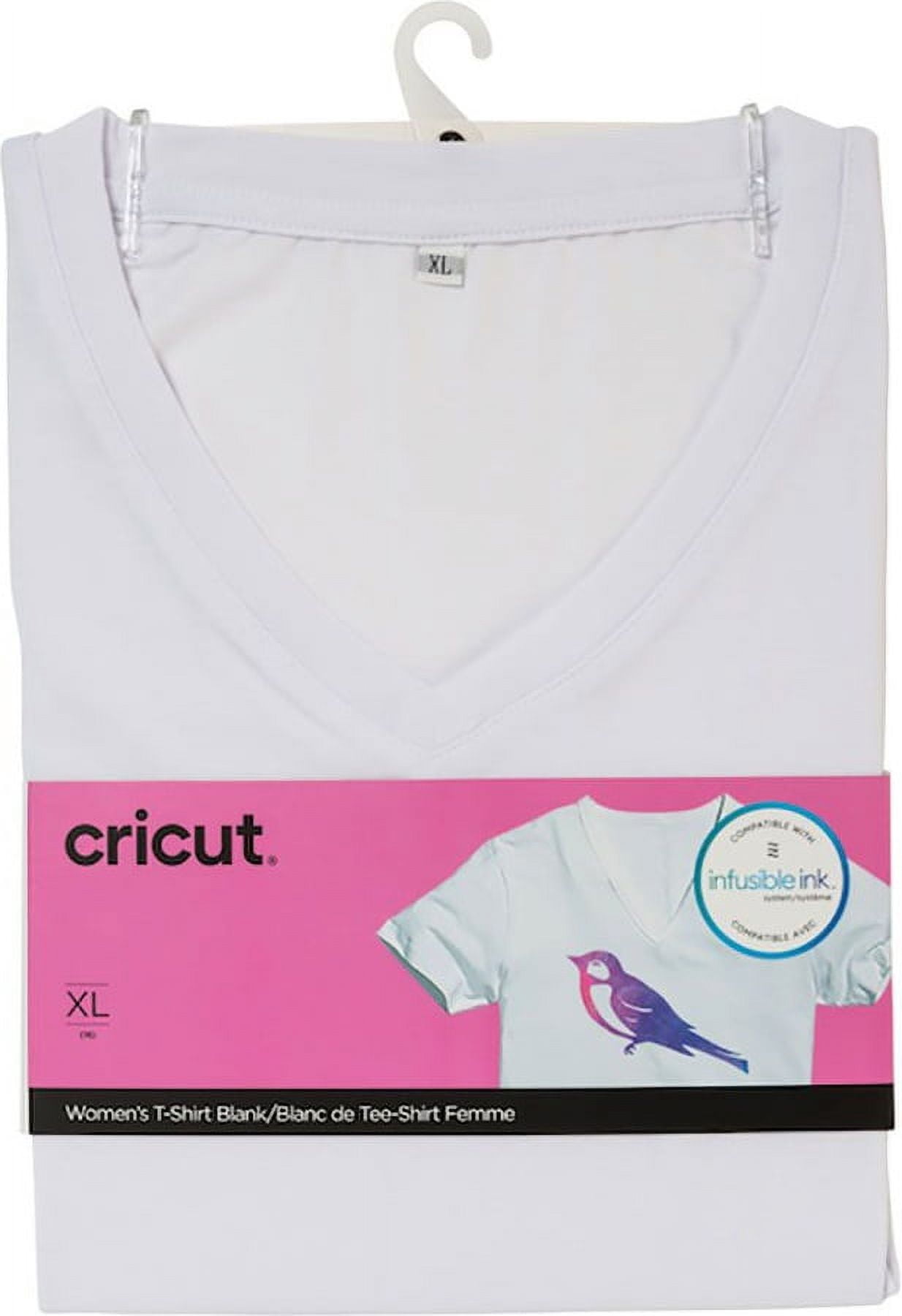 Cricut® Women's T-Shirt Blank, V-Neck, XL