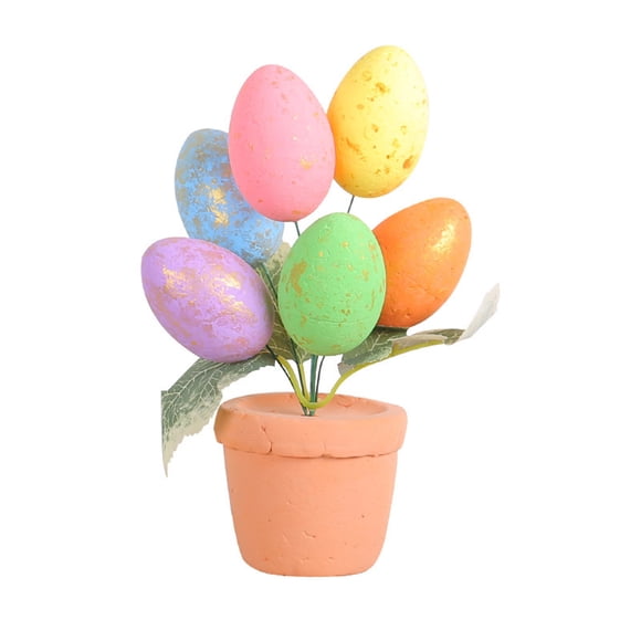Maceta de Huevos LADIGASU Pascua 17Cm Decoración Al Aire Libre