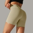 thumbnail image 2 of xfsWaSs Soft Biker Shorts Women's Solid Color Yoga Shorts High Waisted Workout Biker Shorts for Women Stretchy Athletic Shorts Breathable, 2 of 8