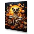 thumbnail image 2 of Designart "Meercat Community in Orange Black (Papercut)" Animals Canvas Wall Art, 2 of 5
