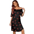 thumbnail image 6 of DAKIMOE Nightgowns for Women Short Sleeve Sleep Shirt Comfy Cute Casual Loose Pajamas Sleepwear Valentine's Day Gift, 6 of 11