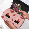 thumbnail image 6 of Goofa Strawberry Pattern Double Layer Pen Pencil Case, Protective Large Capacity Storage Organizer Pen Pouch, Office College Supplies for Teens Adults, 6 of 7