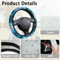 thumbnail image 6 of HUIACONG Marble Texture Golf Cart Steering Wheel Soft Comfortable Unversial Golf Cart Steering Wheel Covers Easy to Install and Clean Bungee Cord Suitable for EZGO Yamaha Club Cars, 6 of 7