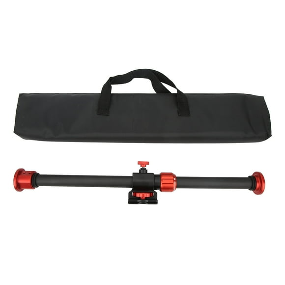 Tripod Extension Arm 360 Degree Rotating Double Lock Carbon Fiber Tripod Boom Cross Arm for Arca Quick Release Base 1/4in 3/8in Interface