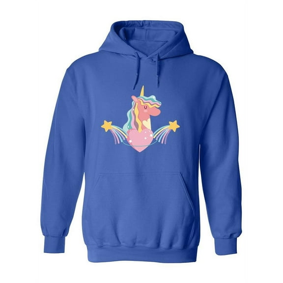 Unicorn With Shooting Stars  Hoodie Women -Image by Shutterstock, Female Large