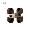 thumbnail image 1 of Ruibeauty 6Pcs Invisible Folding Door Barrel Cross Hinge Plastic Invisible Concealed Hinge, 1 of 6